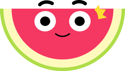 Fototapeta premium Watermelon Face Over Stun