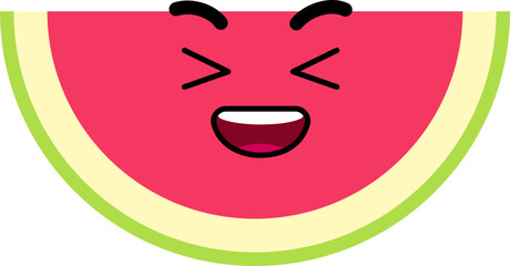 Watermelon Face Smlie Haha Laugh