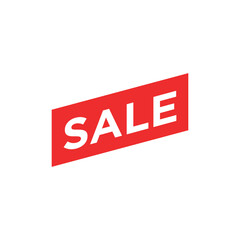 Sale Label ribbon banner and label sticker sale offer and badge tag sale advertising. Discount red ribbons, banners and icons. Cffer discount coupons. Vector illustration.