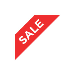 Fototapeta premium Sale Label ribbon banner and label sticker sale offer and badge tag sale advertising. Discount red ribbons, banners and icons. Cffer discount coupons. Vector illustration.