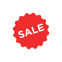 Sale Label ribbon banner and label sticker sale offer and badge tag sale advertising. Discount red ribbons, banners and icons. Cffer discount coupons. Vector illustration.