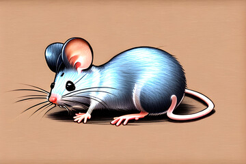 draw a cute little mouse.Generative AI