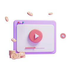 social media live streaming concept icon or 3d social media video live streaming icon