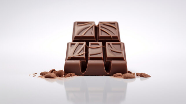 chocolate bar with nuts HD 8K wallpaper Stock Photographic Image
