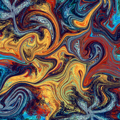 bright and colorful cover with patterns