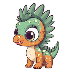 Fototapeta premium Adorable Armor: Meet the Cute Euoplocephalus Dinosaur