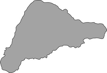 doodle freehand drawing of easter island map.