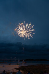 Superbe feu d'artifices en Bretagne