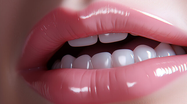 close up of lips HD 8K wallpaper Stock Photographic Image