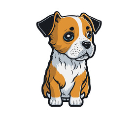 Cute dog vector illustrations, art