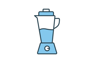 Blender icon. icon related to electronic, household appliances. Flat line icon style design. Simple vector design editable