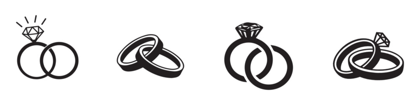 Wedding Ring Icon Vector Illustration Graphic Design Royalty Free SVG,  Cliparts, Vectors, and Stock Illustration. Image 83177614.