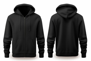 Blank Hoodie clean t-shirt mockup, isolated, front view. Empty t-shirt model mock up	

