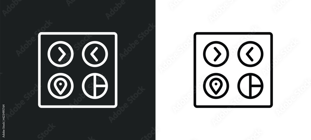 Poster user ting interface icon isolated in white and black colors. user ting interface outline vector icon