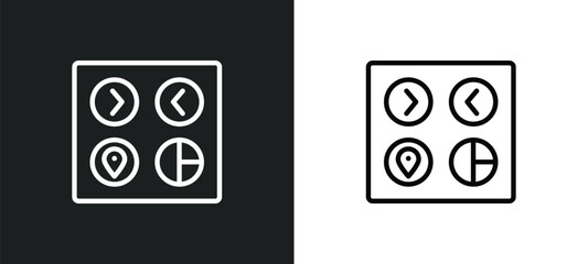 user ting interface icon isolated in white and black colors. user ting interface outline vector icon from user interface collection for web, mobile apps and ui.