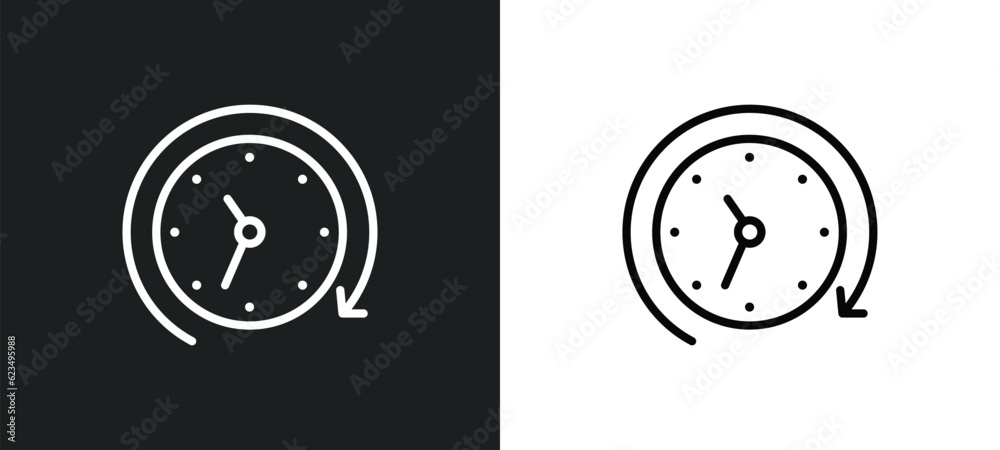 Poster history icon isolated in white and black colors. history outline vector icon from user interface col