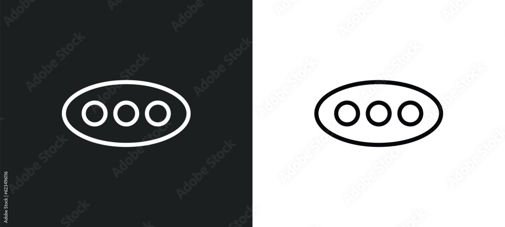 Poster more icon isolated in white and black colors. more outline vector icon from user interface collectio