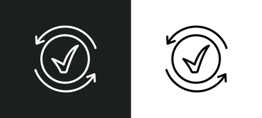 activated icon isolated in white and black colors. activated outline vector icon from user interface collection for web, mobile apps and ui.