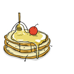 PANCAKE WHIT HONEY