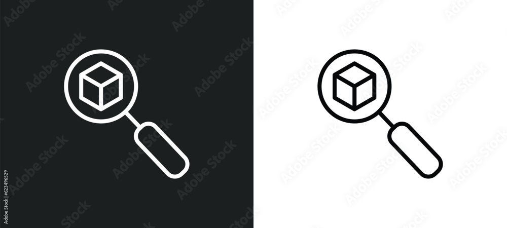 Poster tracking icon isolated in white and black colors. tracking outline vector icon from user interface c