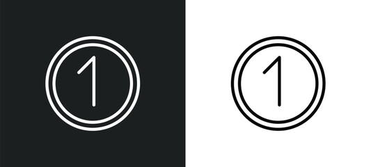 number icon isolated in white and black colors. number outline vector icon from user interface collection. collection for web, mobile apps and ui.