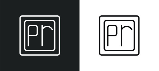 premier icon isolated in white and black colors. premier outline vector icon from user interface collection for web, mobile apps and ui.