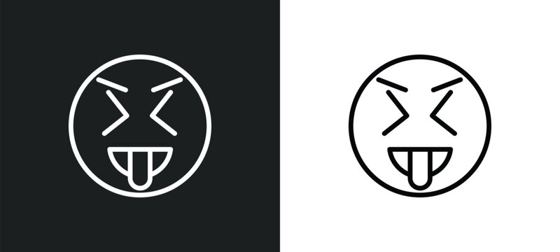 insolent icon isolated in white and black colors. insolent outline vector icon from user interface collection for web, mobile apps and ui.