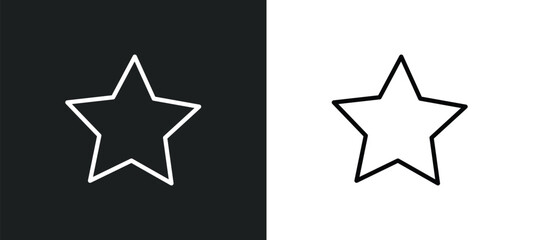 rounded point star icon isolated in white and black colors. rounded point star outline vector icon from user interface collection for web, mobile apps and ui.