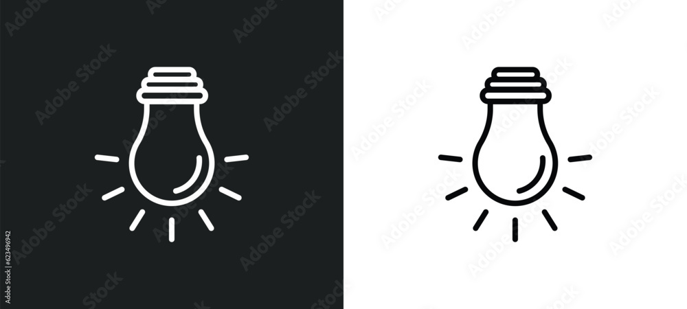 Poster tungsten icon isolated in white and black colors. tungsten outline vector icon from user interface c