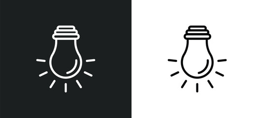 tungsten icon isolated in white and black colors. tungsten outline vector icon from user interface collection for web, mobile apps and ui.