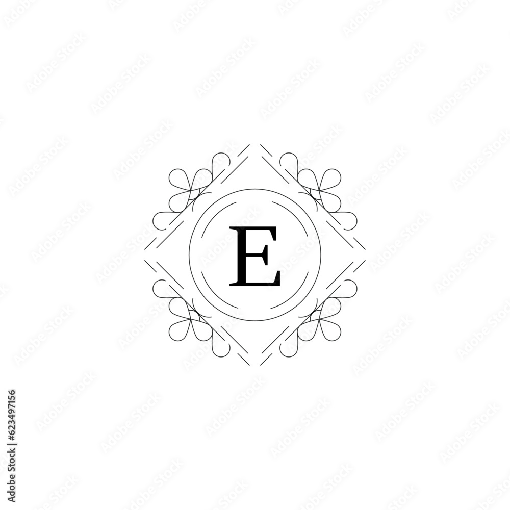 Wall mural words logo e