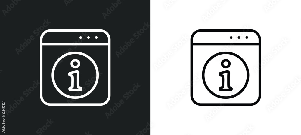  information button icon isolated in white and black colors. information button outline vector icon f