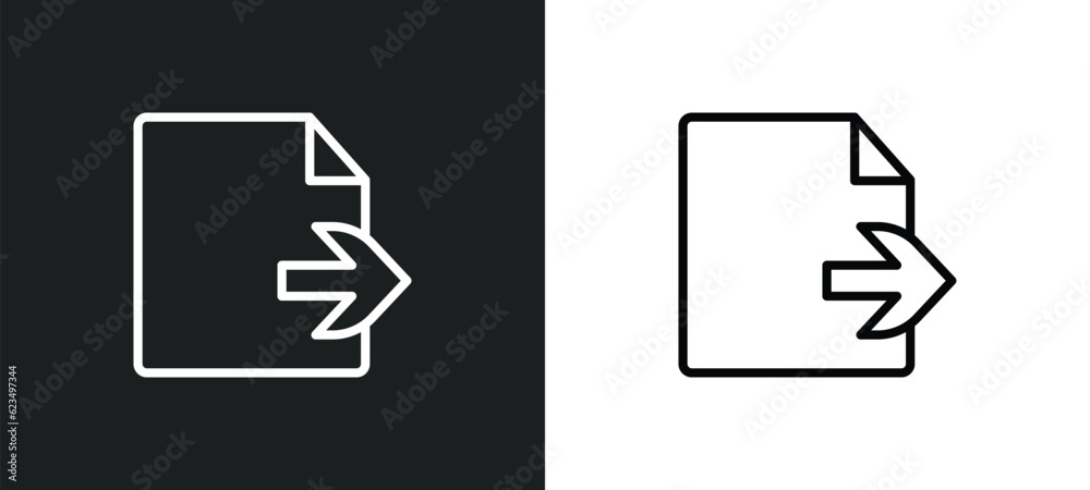 Poster export archive icon isolated in white and black colors. export archive outline vector icon from user