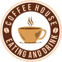 coffee cup icon stamp vector