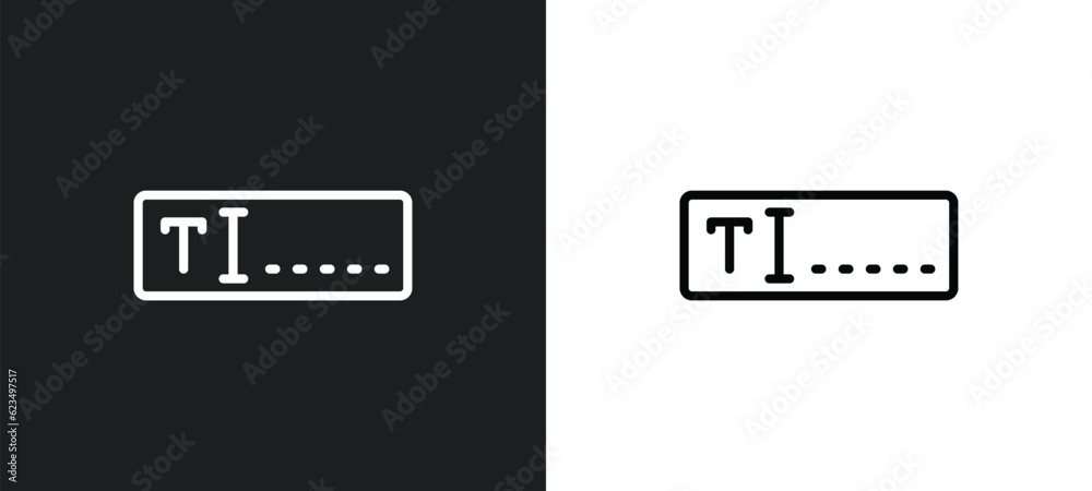 Poster text box icon isolated in white and black colors. text box outline vector icon from user interface c