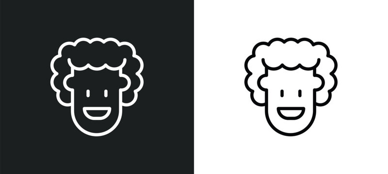 emot icon isolated in white and black colors. emot outline vector icon from user interface collection for web, mobile apps and ui.