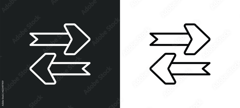 Poster updating arrow icon isolated in white and black colors. updating arrow outline vector icon from user