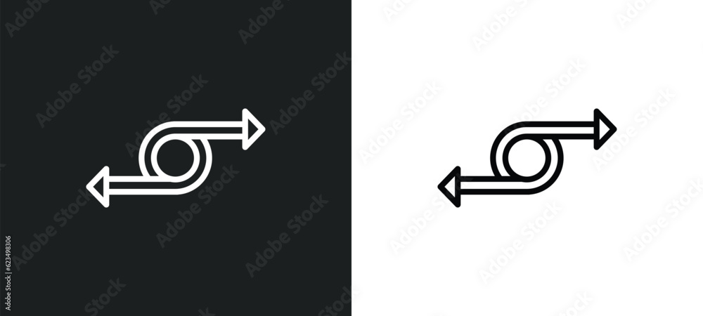 Poster move content icon isolated in white and black colors. move content outline vector icon from user int
