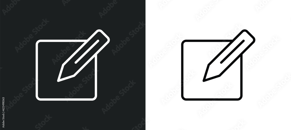 Poster make icon isolated in white and black colors. make outline vector icon from user interface collectio