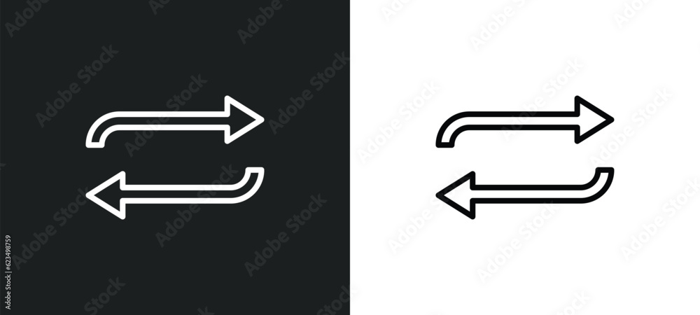 Poster refresh button icon isolated in white and black colors. refresh button outline vector icon from user