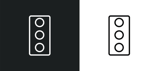 Obraz na płótnie Canvas car traffic icon isolated in white and black colors. car traffic outline vector icon from transport collection for web, mobile apps and ui.