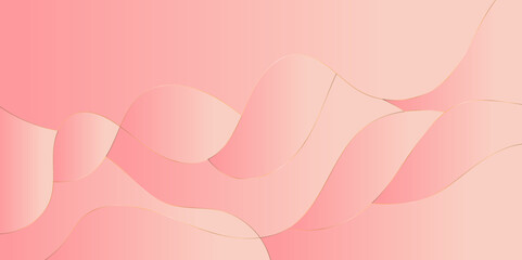 Luxury and dynamic and seamless pink Liquid Wave Abstract background with curved wavy geometric shapes perfect for presentation, wedding card, wrapping product, cover, card and design.