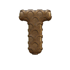 Vintage Deco Artdeco 3D Alphabet or PNG Letters