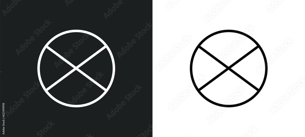 Wall mural no stopping icon isolated in white and black colors. no stopping outline vector icon from traffic si