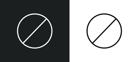 no entry icon isolated in white and black colors. no entry outline vector icon from traffic signs collection for web, mobile apps and ui.