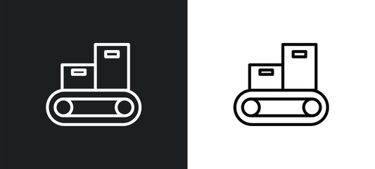 Fototapeta na wymiar packing hine icon isolated in white and black colors. packing hine outline vector icon from tools and utensils collection for web, mobile apps and ui.