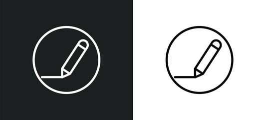 edit tools icon isolated in white and black colors. edit tools outline vector icon from tools and utensils collection for web, mobile apps and ui.