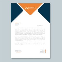 corporate letterhead design and template
