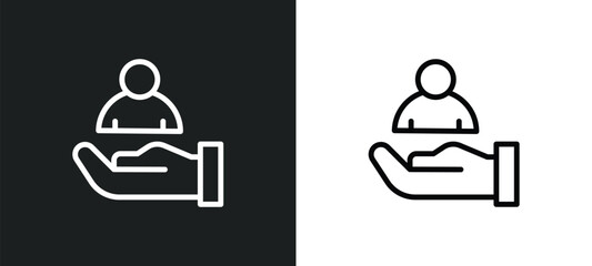 client icon isolated in white and black colors. client outline vector icon from technology collection for web, mobile apps and ui.