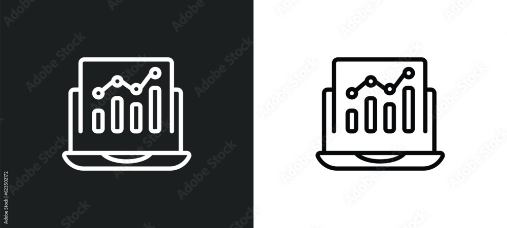 Poster analysis process icon isolated in white and black colors. analysis process outline vector icon from 